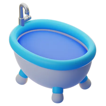 목욕통  3D Icon