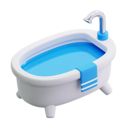목욕통  3D Icon