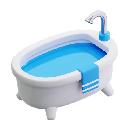 목욕통  3D Icon