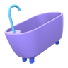 3d 3d bathtub emoji