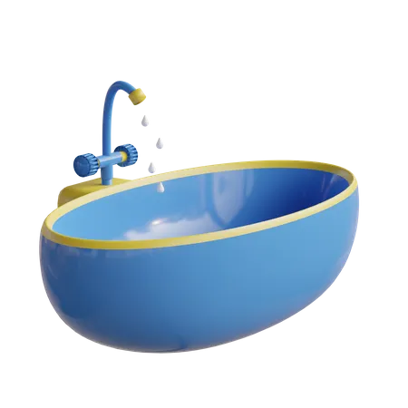 Bathtub  3D Illustration