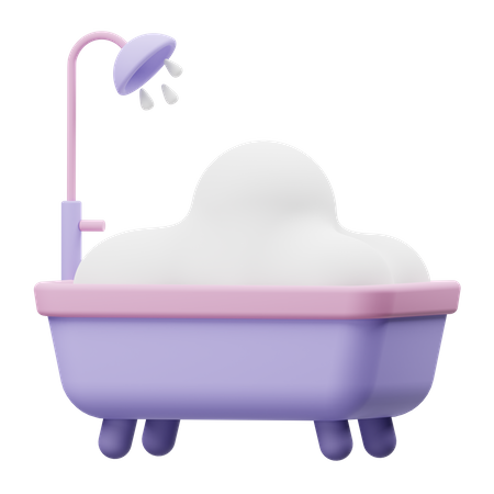 Bathtub 3D Illustration