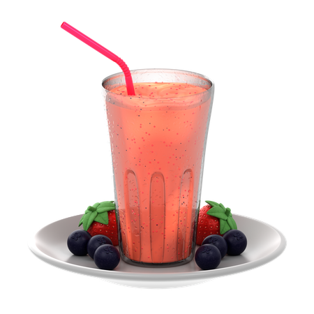 Batido de bayas  3D Icon