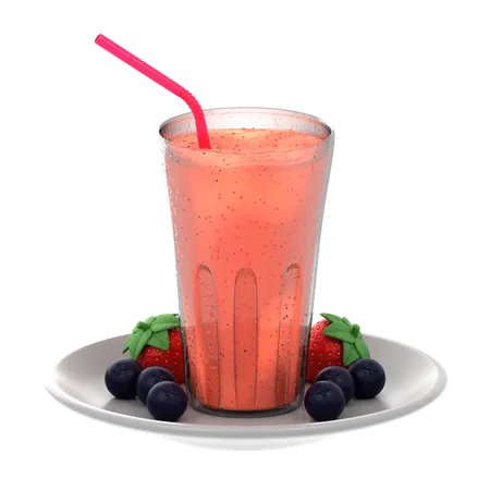 Batido de bayas  3D Icon