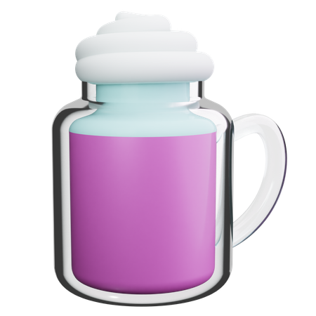 Batido de vainilla  3D Icon