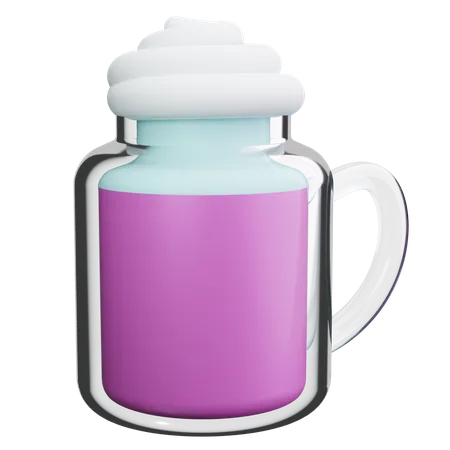 Batido de vainilla  3D Icon