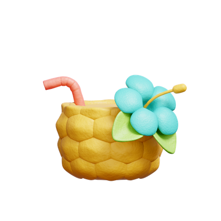 Batidos de piña  3D Icon