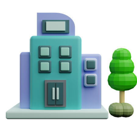 Bâtiment  3D Icon