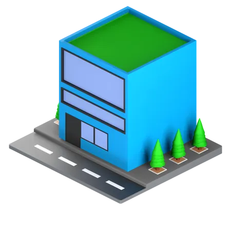 Bâtiment  3D Icon