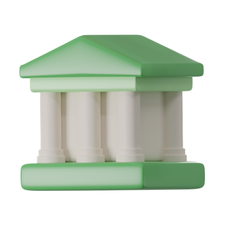 Bâtiment de la banque  3D Icon