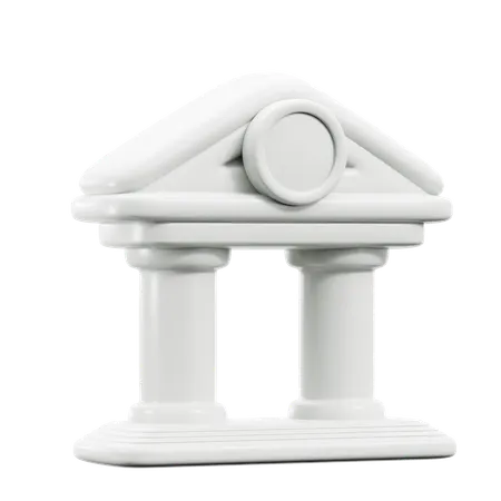 Bâtiment de la banque  3D Icon