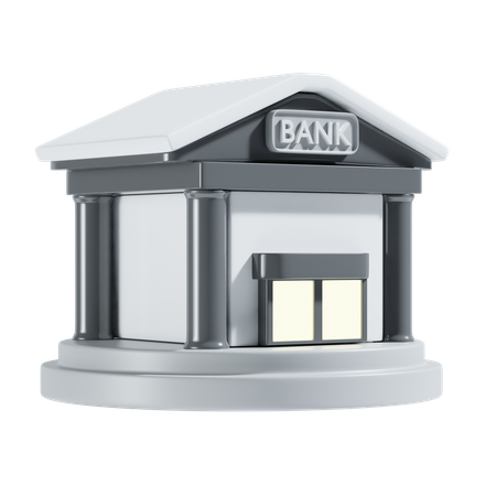 Bâtiment de la banque  3D Icon