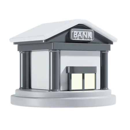 Bâtiment de la banque  3D Icon