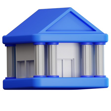 Bâtiment de la banque  3D Icon