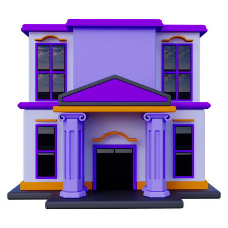 Bâtiment de la banque  3D Icon