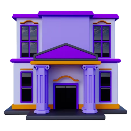 Bâtiment de la banque  3D Icon