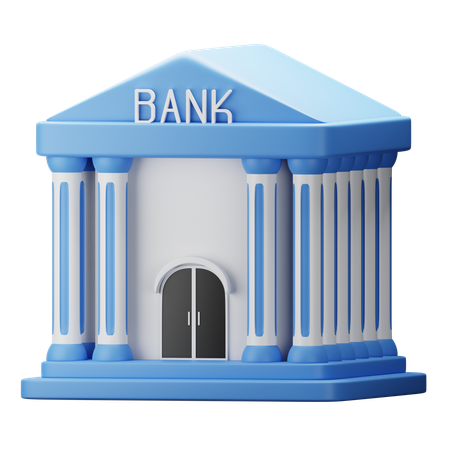 Bâtiment de la banque  3D Icon