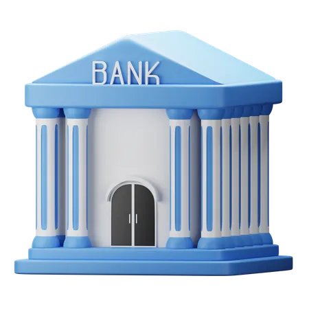 Bâtiment de la banque  3D Icon