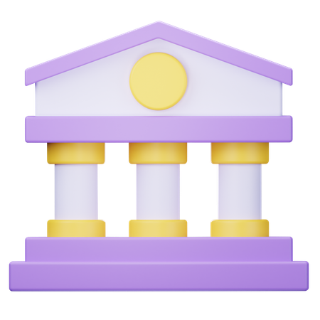 Banque  3D Icon