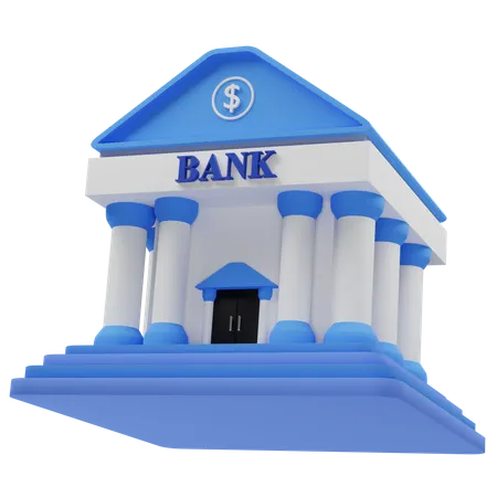 Bâtiment de la banque  3D Icon