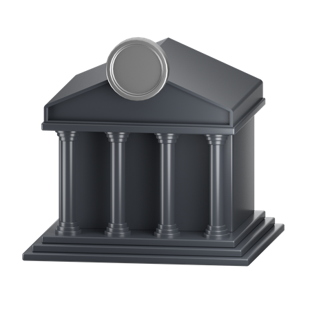 Bâtiment de la banque  3D Icon