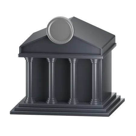 Bâtiment de la banque  3D Icon