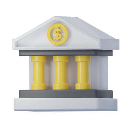 Bâtiment de la banque  3D Icon