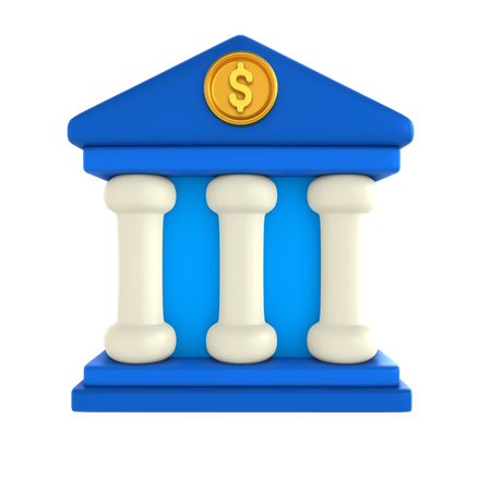 Bâtiment de la banque  3D Icon