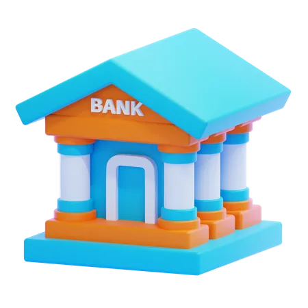 Bâtiment de la banque  3D Icon