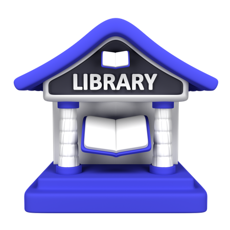 Bâtiment de la bibliothèque  3D Icon