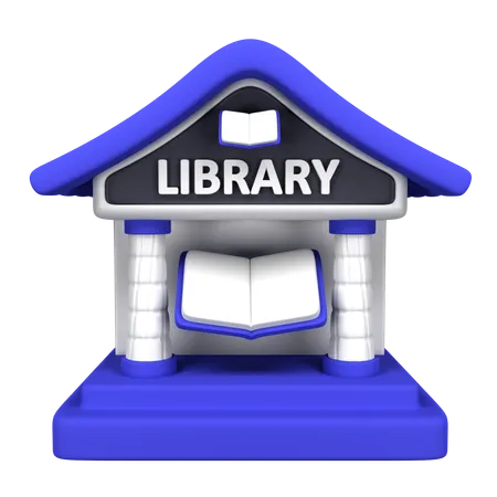 Bâtiment de la bibliothèque  3D Icon