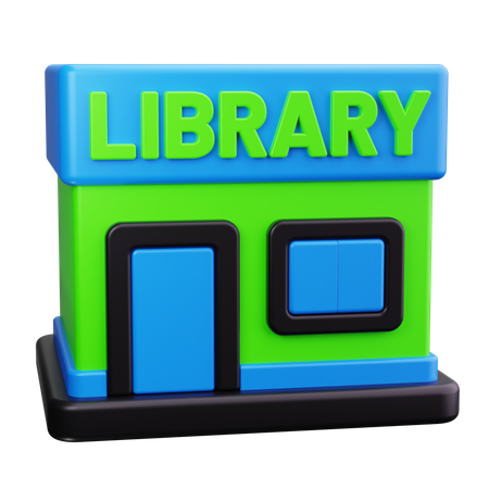 Bâtiment de la bibliothèque  3D Icon