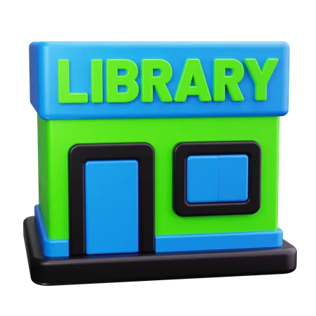 Bâtiment de la bibliothèque  3D Icon