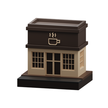 Bâtiment de café  3D Icon