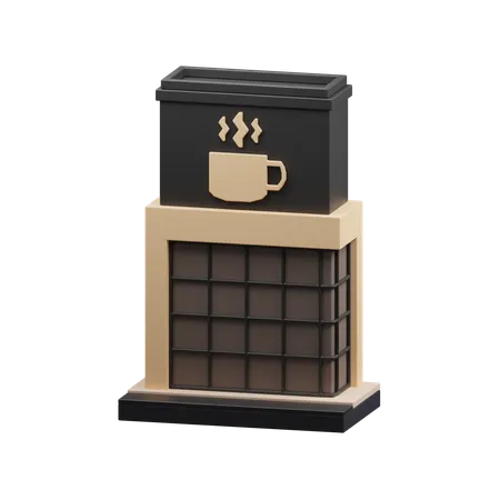 Bâtiment de café  3D Icon