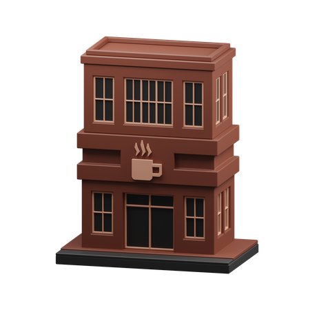 Bâtiment de café  3D Icon