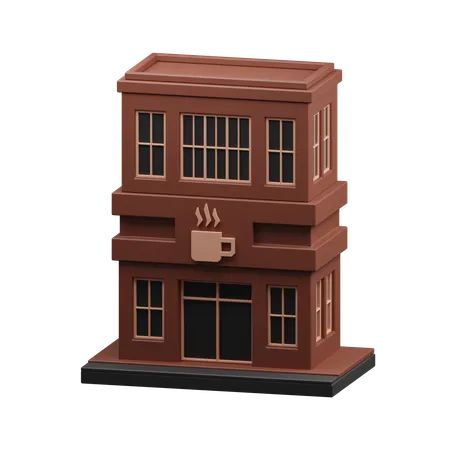 Bâtiment de café  3D Icon