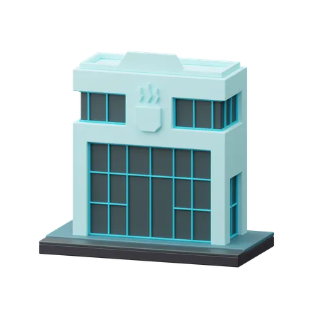 Bâtiment de café  3D Icon