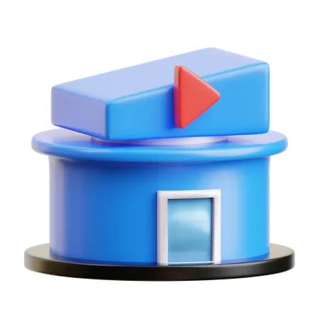 Cinéma de construction  3D Icon