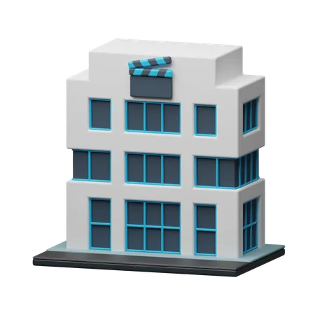 Bâtiment de cinéma  3D Icon