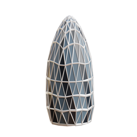 Bâtiment en cornichon  3D Icon