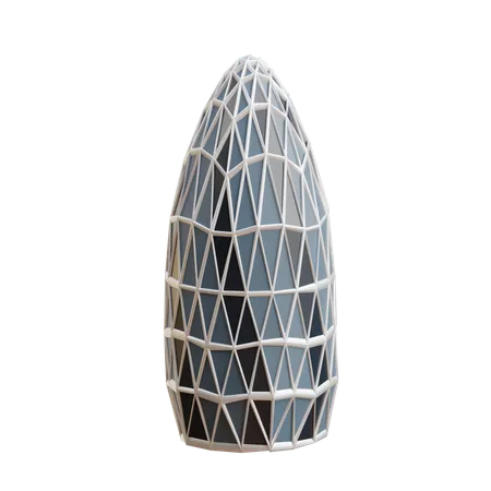 Bâtiment en cornichon  3D Icon