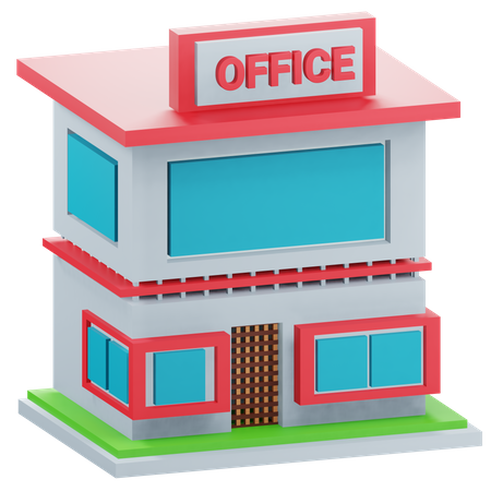 Immeuble de bureaux moderne  3D Icon