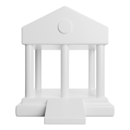 Bâtiment de la banque  3D Icon