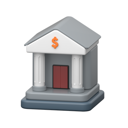 Bâtiment de la banque  3D Icon