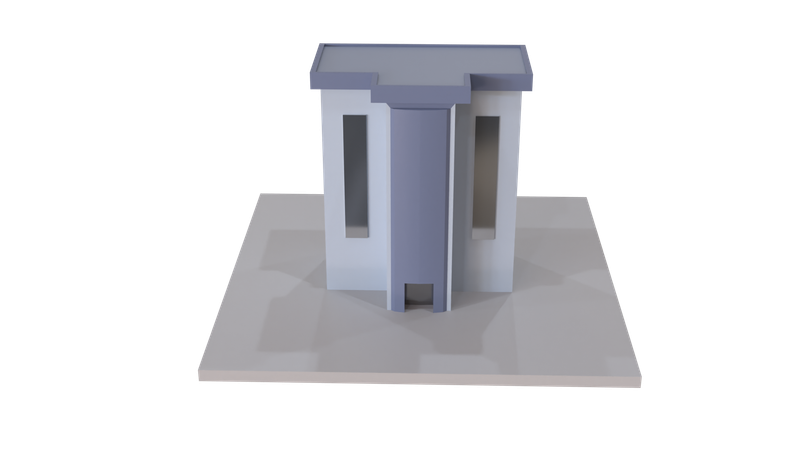 Bâtiment de la gare  3D Icon