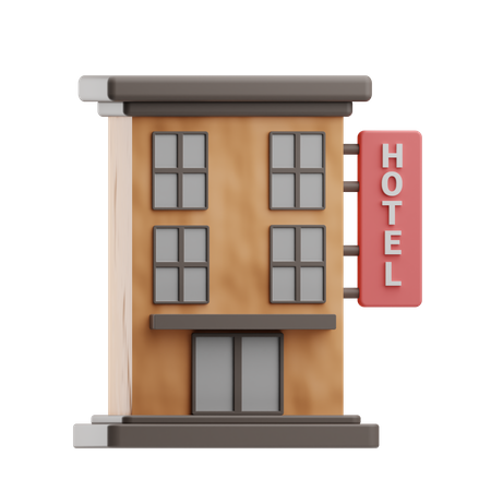 Bâtiment de l'hôtel  3D Icon
