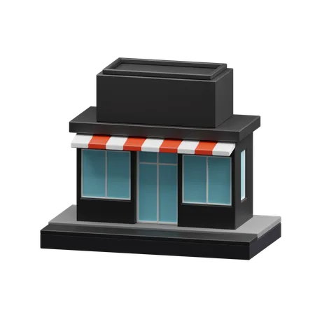 Bâtiment de magasin  3D Icon