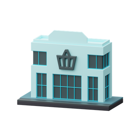 Bâtiment de magasin  3D Icon