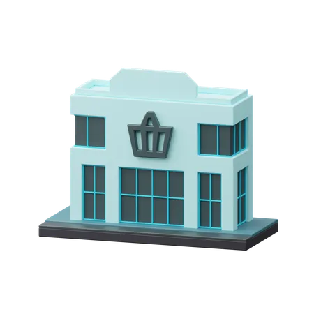 Bâtiment de magasin  3D Icon